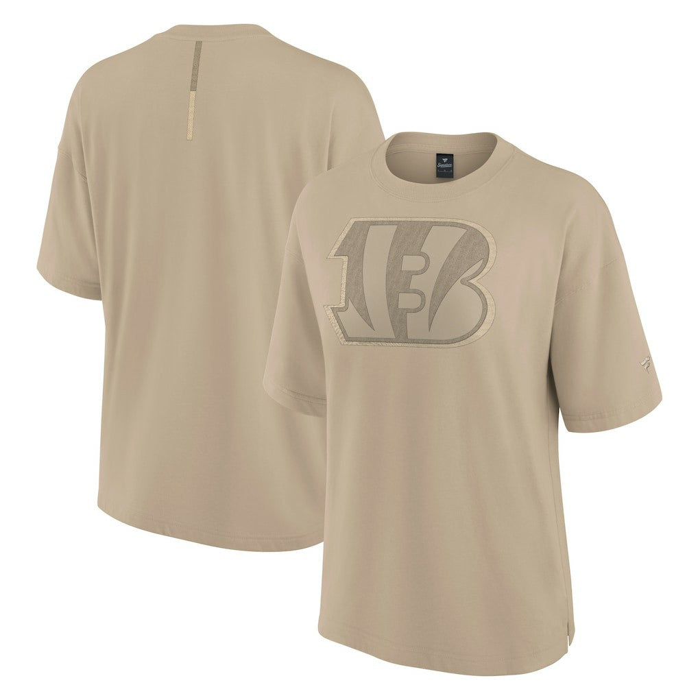 Cincinnati Bengals Women's Oversized Elements T-Shirt - Khaki T-shirts