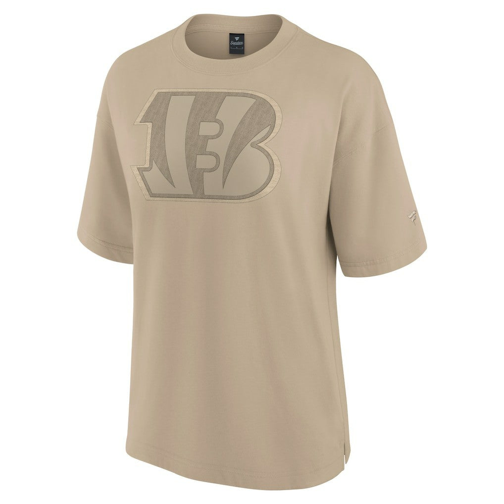 Cincinnati Bengals Women's Oversized Elements T-Shirt - Khaki T-shirts