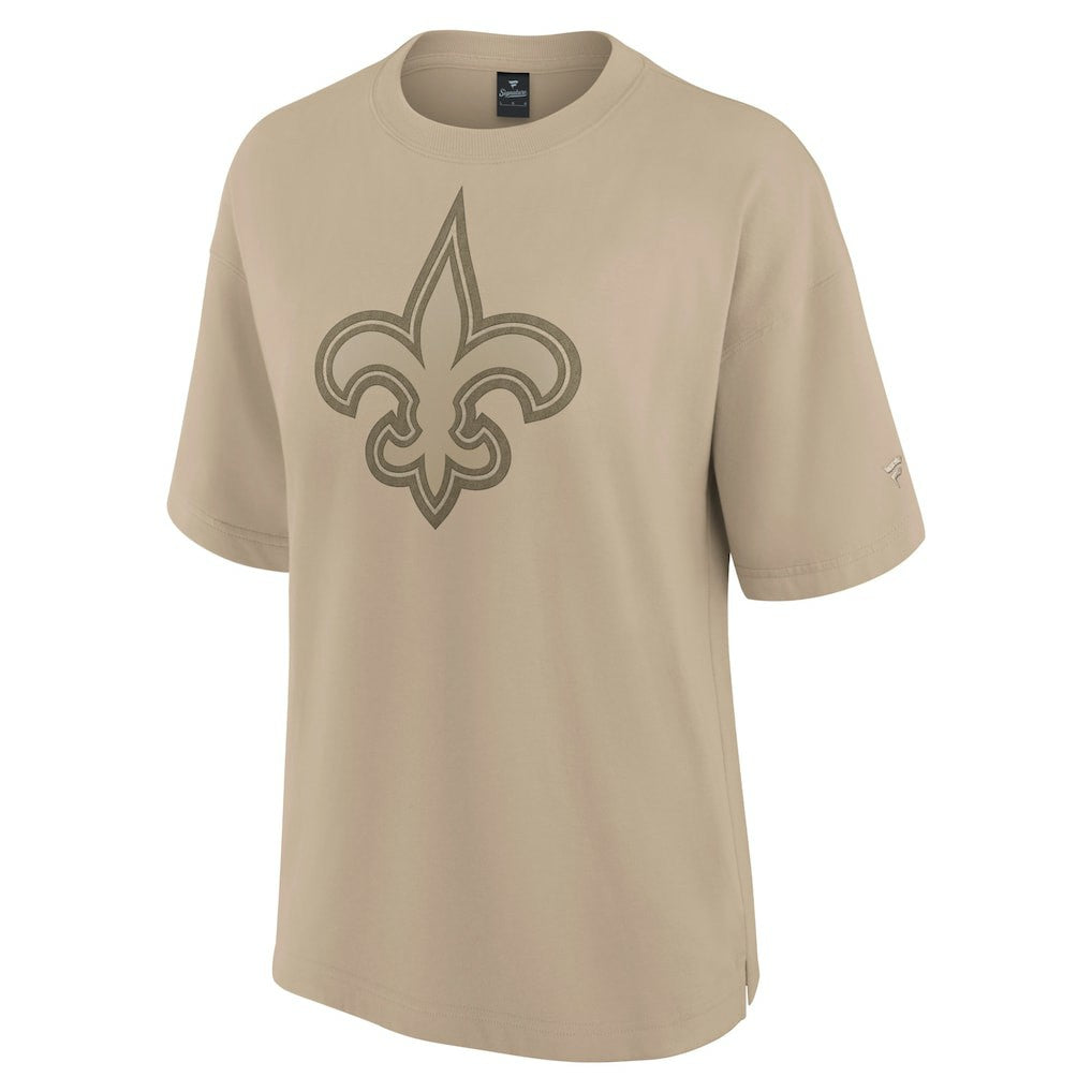 New Orleans Saints Women's Oversized Elements T-Shirt - Khaki T-shirts