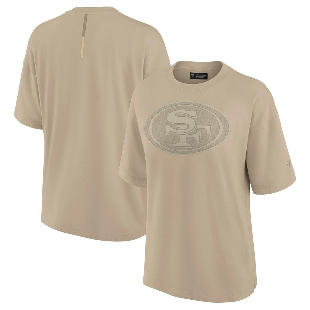 San Francisco 49ers Women's Oversized Elements T-Shirt - Khaki T-shirts