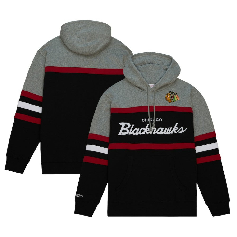 Chicago Blackhawks Head Coach Pullover Hoodie - Black/Gray | US 200328517