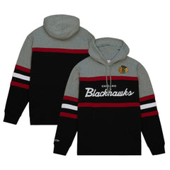Chicago Blackhawks Head Coach Pullover Hoodie - Black/Gray | US 200328517