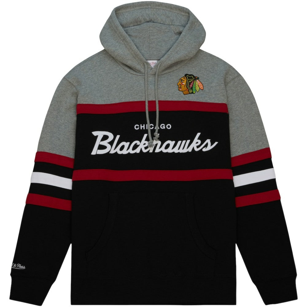 Chicago Blackhawks Head Coach Pullover Hoodie - Black/Gray | US 200328517