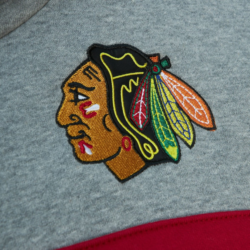 Chicago Blackhawks Head Coach Pullover Hoodie - Black/Gray | US 200328517