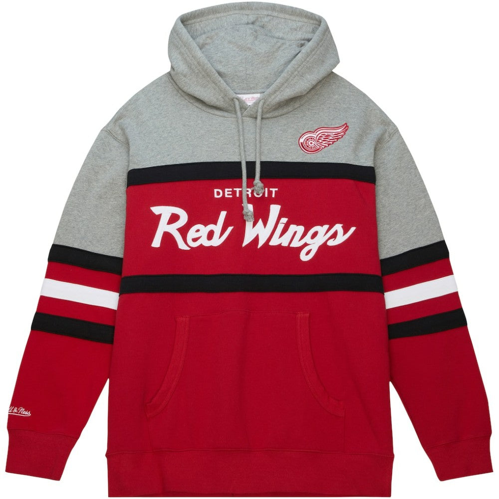 Detroit Red Wings Head Coach Pullover Hoodie - Red/Gray | US 200328521