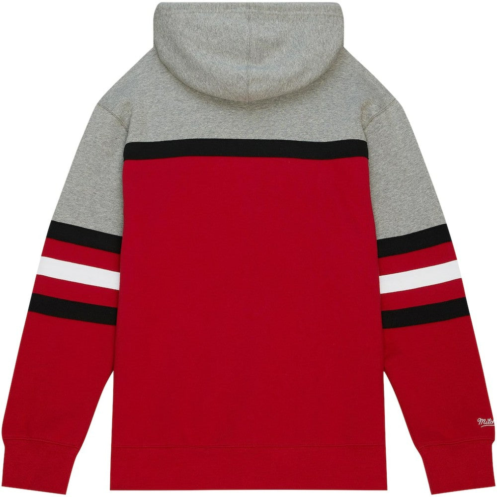New Jersey Devils Head Coach Pullover Hoodie - Red/Gray | US 200328526