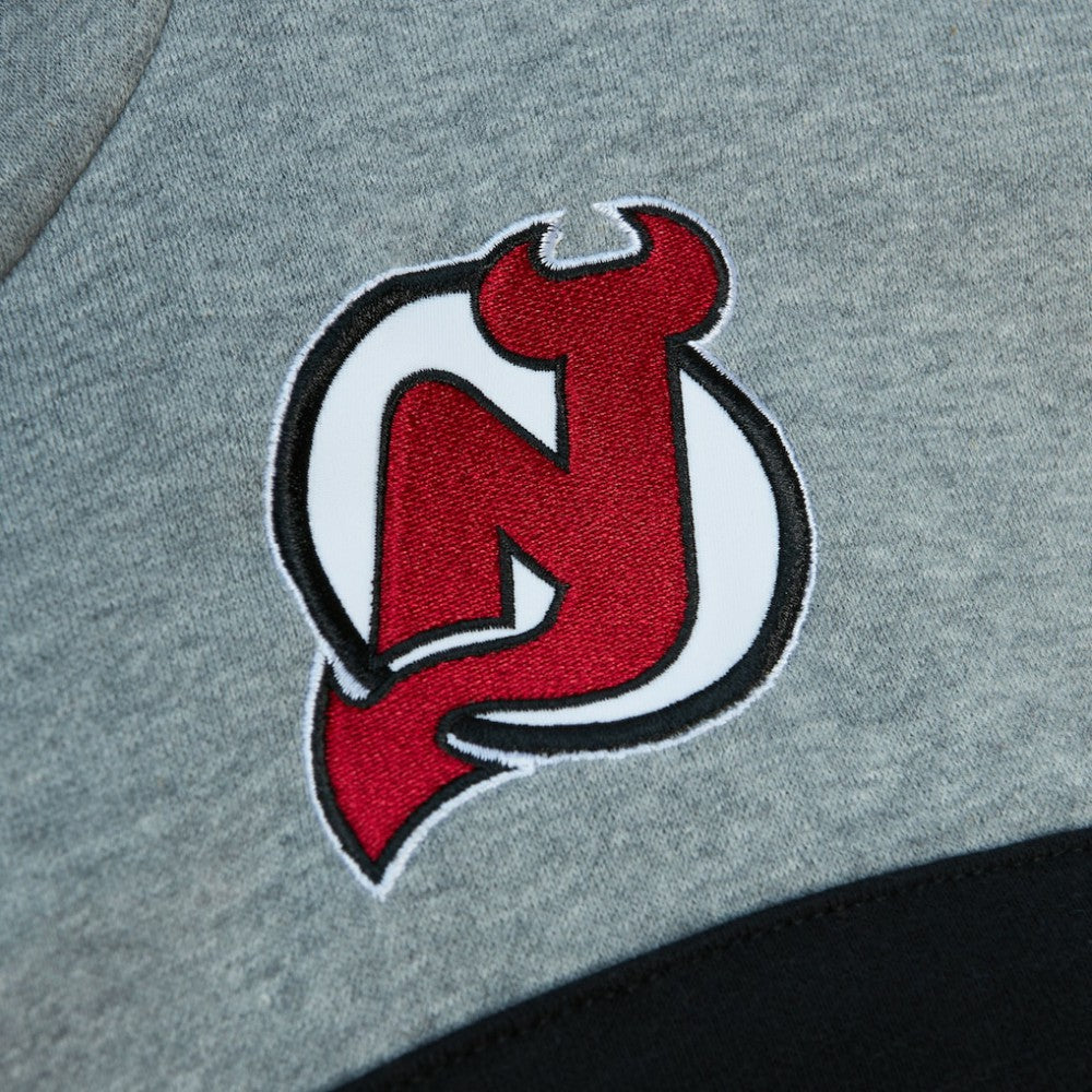 New Jersey Devils Head Coach Pullover Hoodie - Red/Gray | US 200328526