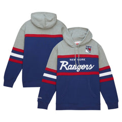 New York Rangers Head Coach Pullover Hoodie - Blue/Gray | US 200328530