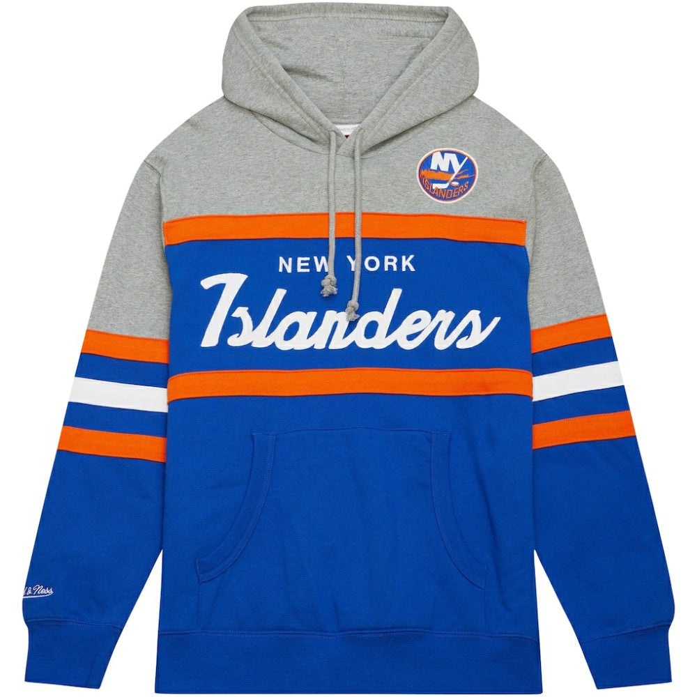 New York Islanders Head Coach Pullover Hoodie - Royal/Gray | US 200328531