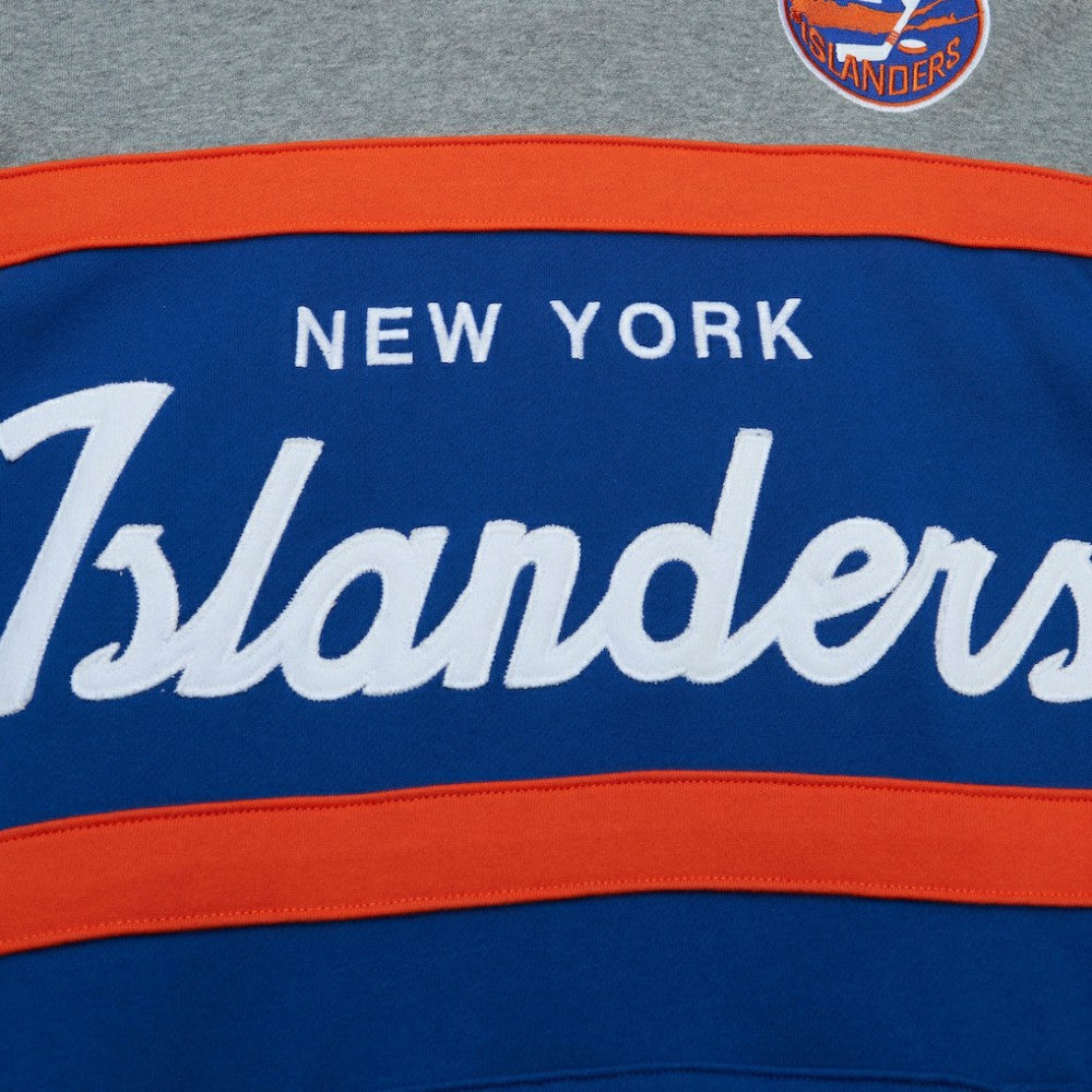 New York Islanders Head Coach Pullover Hoodie - Royal/Gray | US 200328531