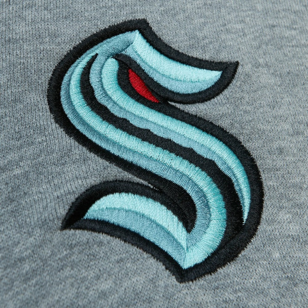 Seattle Kraken Head Coach Pullover Hoodie - Deep Sea Blue/Gray | US 200328535
