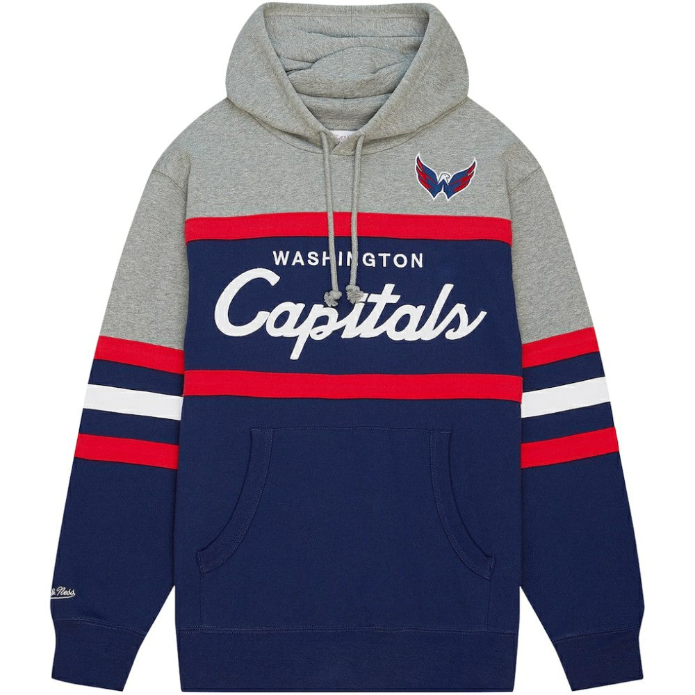 Washington Capitals Head Coach Pullover Hoodie - Navy/Gray | US 200328540