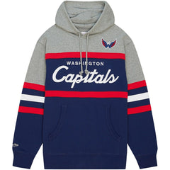 Washington Capitals Head Coach Pullover Hoodie - Navy/Gray | US 200328540