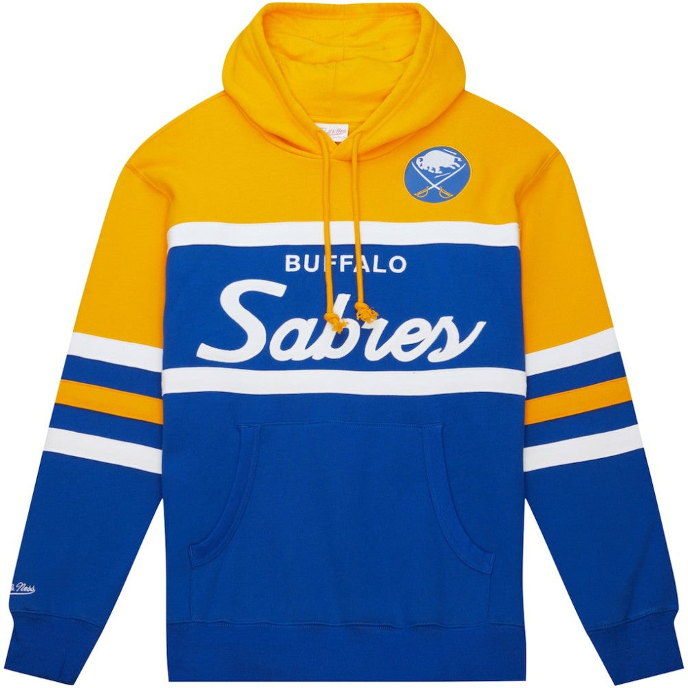 Buffalo Sabres Mitchell & Ness Head Coach Pullover Hoodie - Royal/Gold | US 200328541