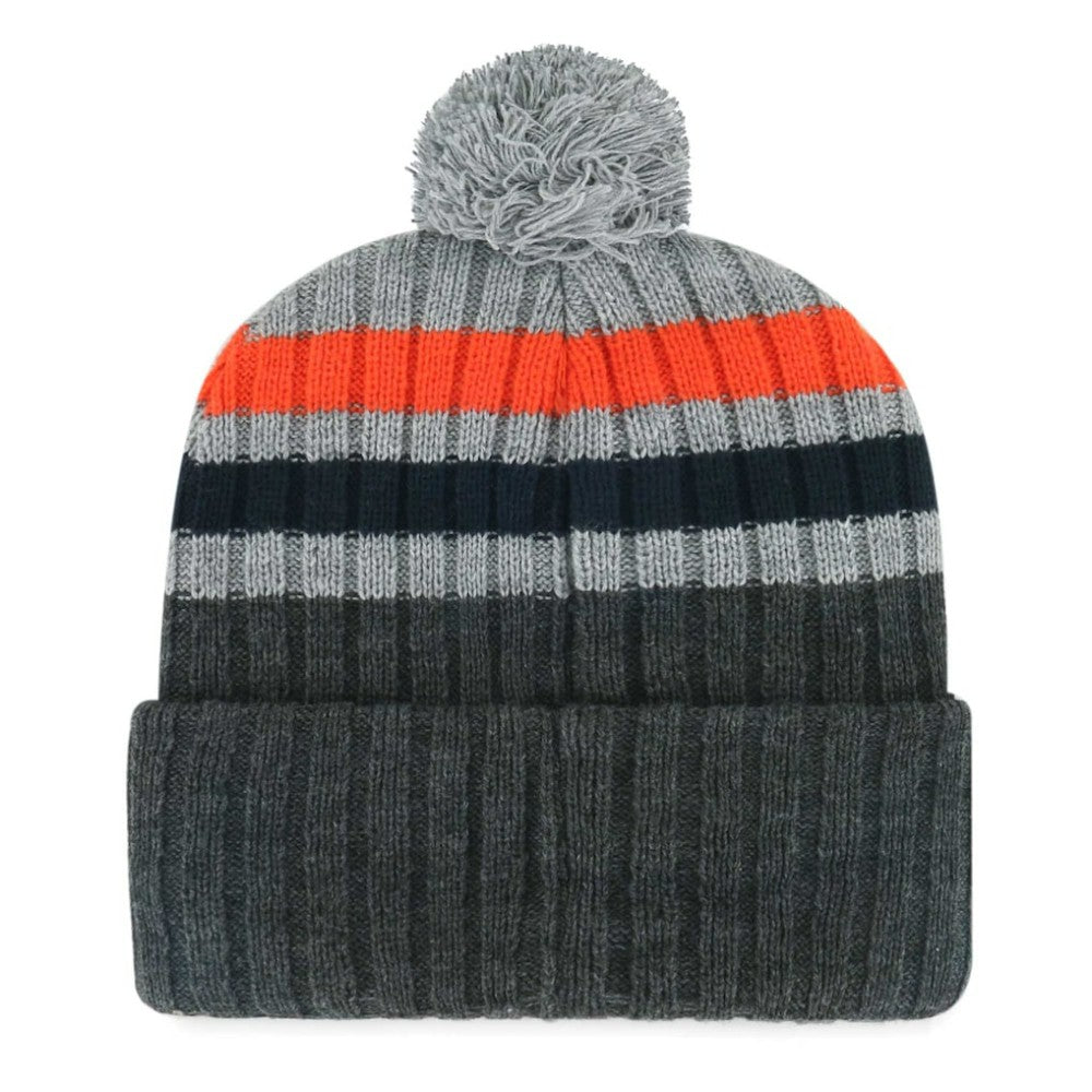 Detroit Tigers '47 Stack Cuffed Knit Hat with Pom - Gray Hats