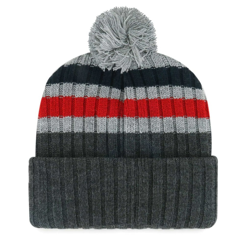 St. Louis Cardinals '47 Stack Cuffed Knit Hat with Pom - Gray Hats