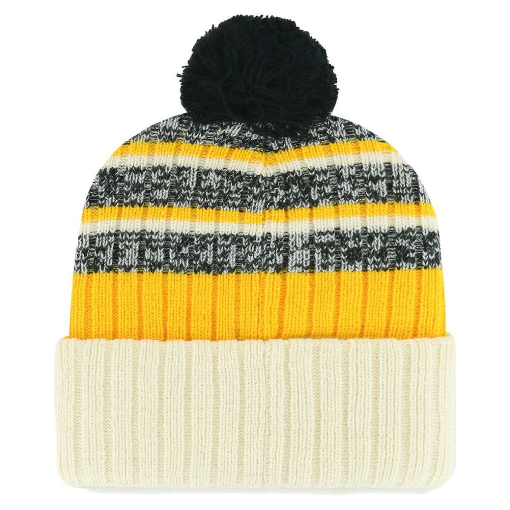 Pittsburgh Pirates '47 Tavern Cuffed Knit Hat with Pom - Natural Hats