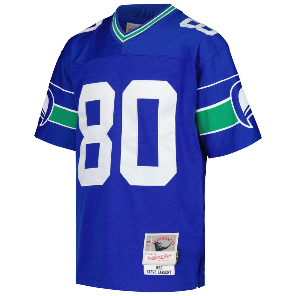 Steve Largent Seattle Seahawks Youth 1985 Retired Player Legacy Jersey - Royal Jerseys