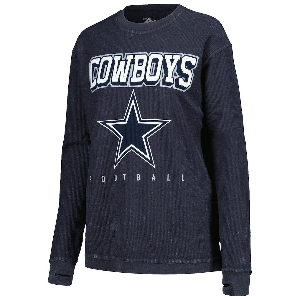Dallas Cowboys G-III 4Her by Carl Banks Women's Comfy Cord Pullover Sweatshirt - Navy Pullover