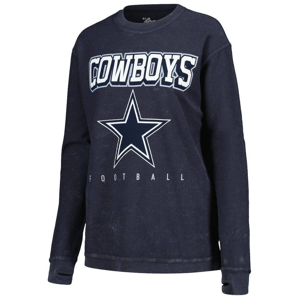 Dallas Cowboys G-III 4Her by Carl Banks Women's Comfy Cord Pullover Sweatshirt - Navy Pullover