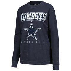 Dallas Cowboys G-III 4Her by Carl Banks Women's Comfy Cord Pullover Sweatshirt - Navy Pullover