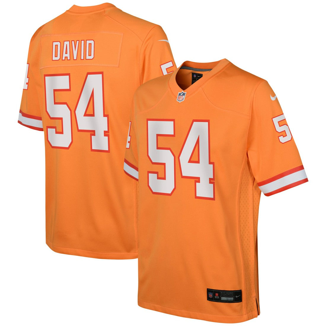 Lavonte David Tampa Bay Buccaneers Youth Game Jersey - Orange Jerseys