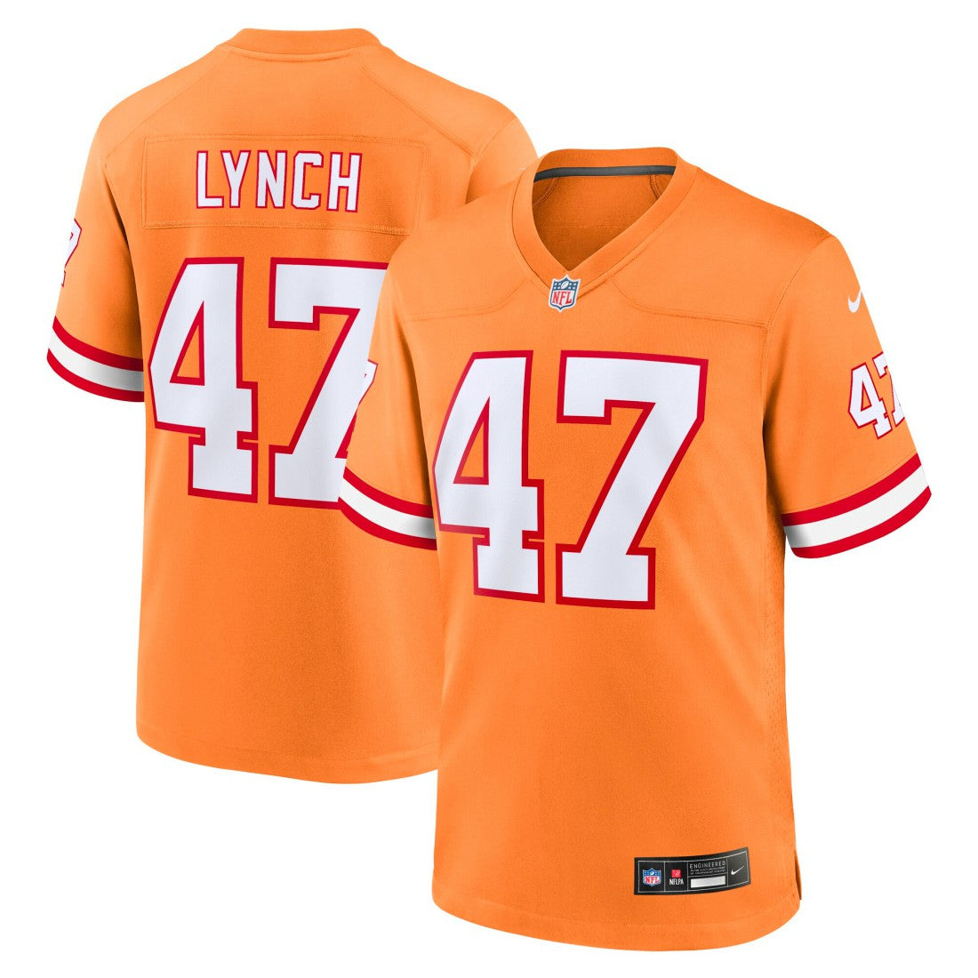 John Lynch Tampa Bay Buccaneers Youth Retired Player Game Jersey - Orange Jerseys