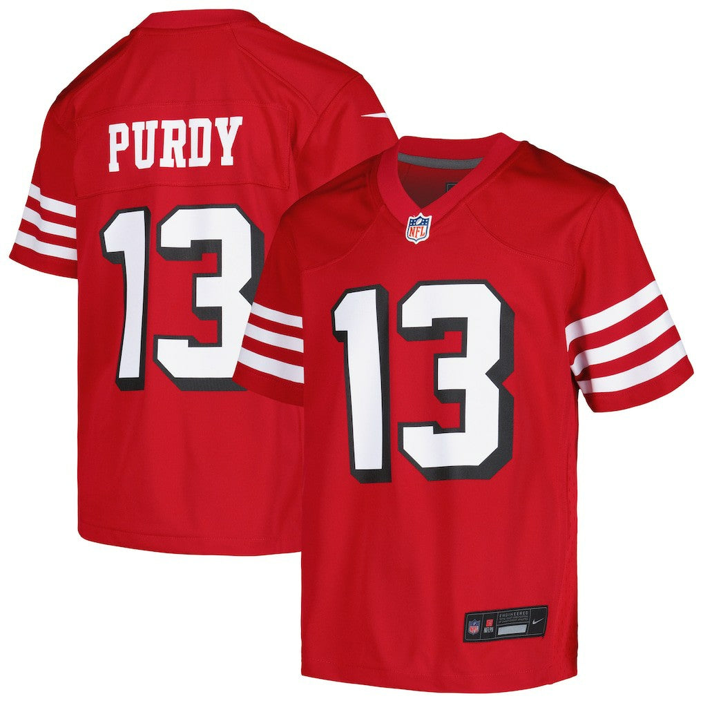 Brock Purdy San Francisco 49ers Youth Game Jersey - Scarlet Jerseys