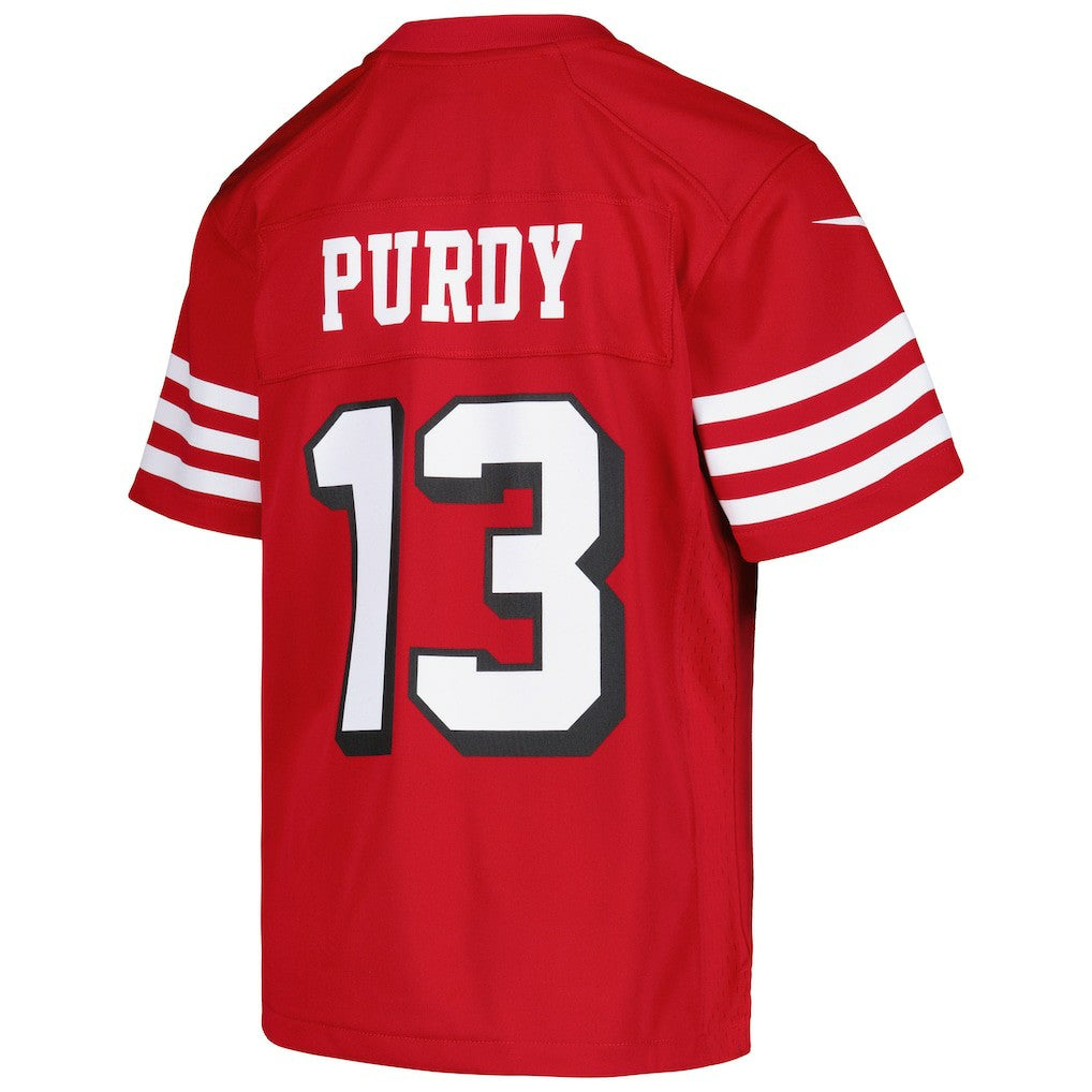 Brock Purdy San Francisco 49ers Youth Game Jersey - Scarlet Jerseys