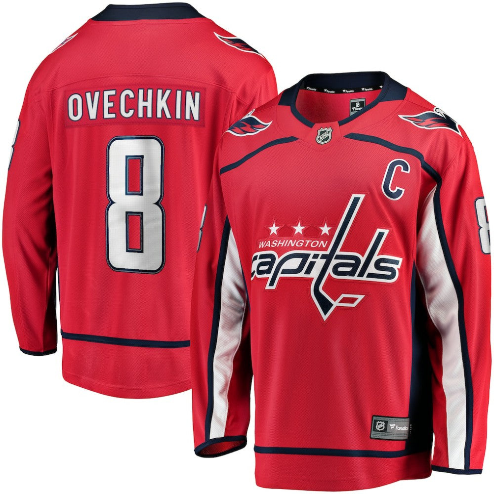 Alexander Ovechkin Washington Capitals Fanatics Captain Patch Home Breakaway Jersey - Red | US 200340946