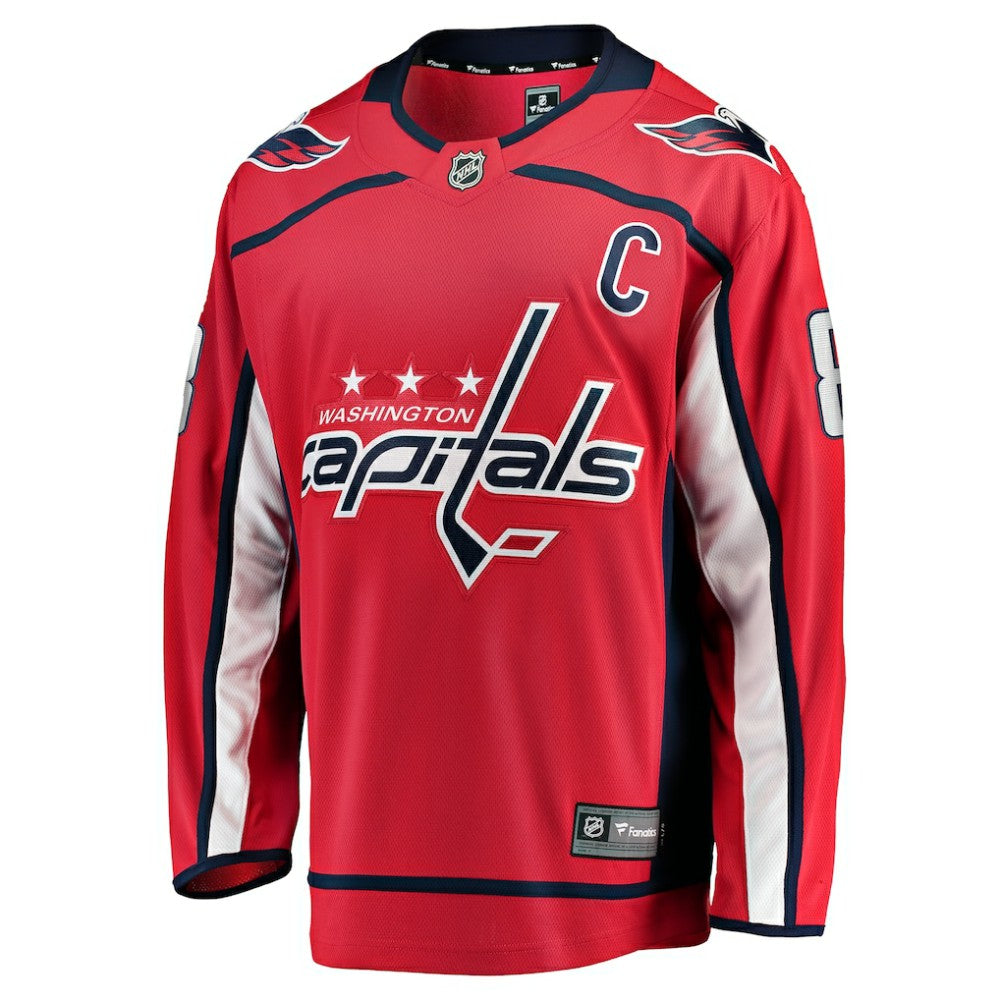 Alexander Ovechkin Washington Capitals Fanatics Captain Patch Home Breakaway Jersey - Red | US 200340946