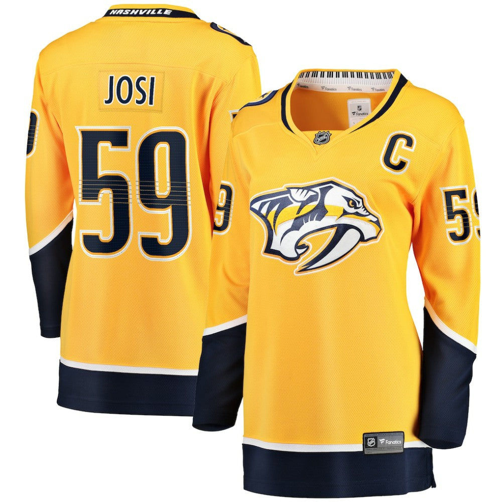 Roman Josi Nashville Predators Fanatics Women's Home Breakaway Player Jersey - Gold | US 200340948