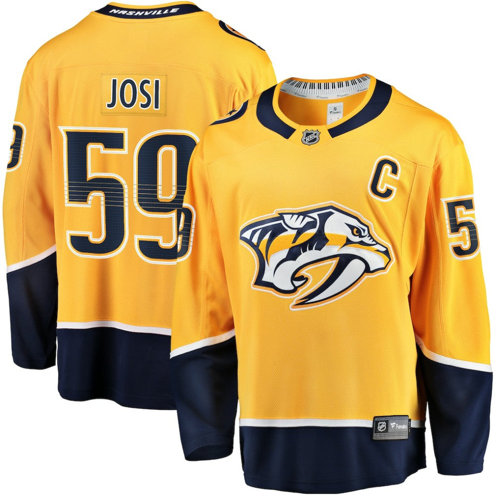 Roman Josi Nashville Predators Fanatics Home Breakaway Jersey - Gold | US 200340950