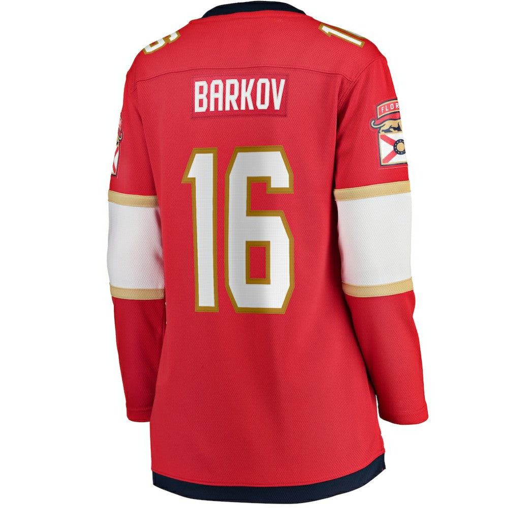 Aleksander Barkov Florida Panthers Fanatics Women's Captain Patch Home Breakaway Player Jersey - Red | US 200340953