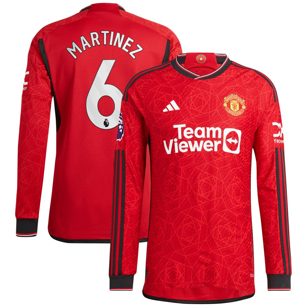 Lisandro Martínez Manchester United 2023/24 Home Long Sleeve Player Jersey Red - Adidas discount