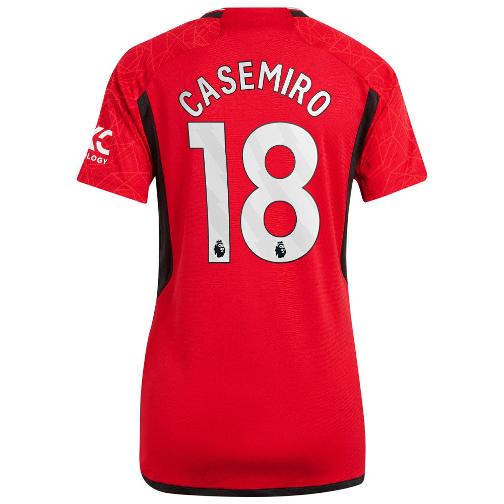Casemiro Manchester United Women's 2023/24 Home Replica Player Jersey Red - Adidas cheap
