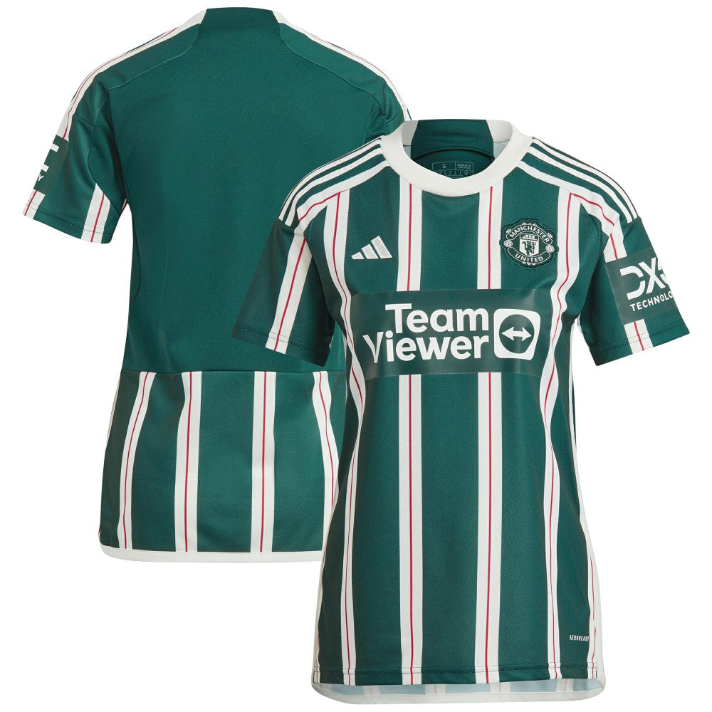 Manchester United Women's 2023/24 Away Replica Jersey Green - Adidas sale