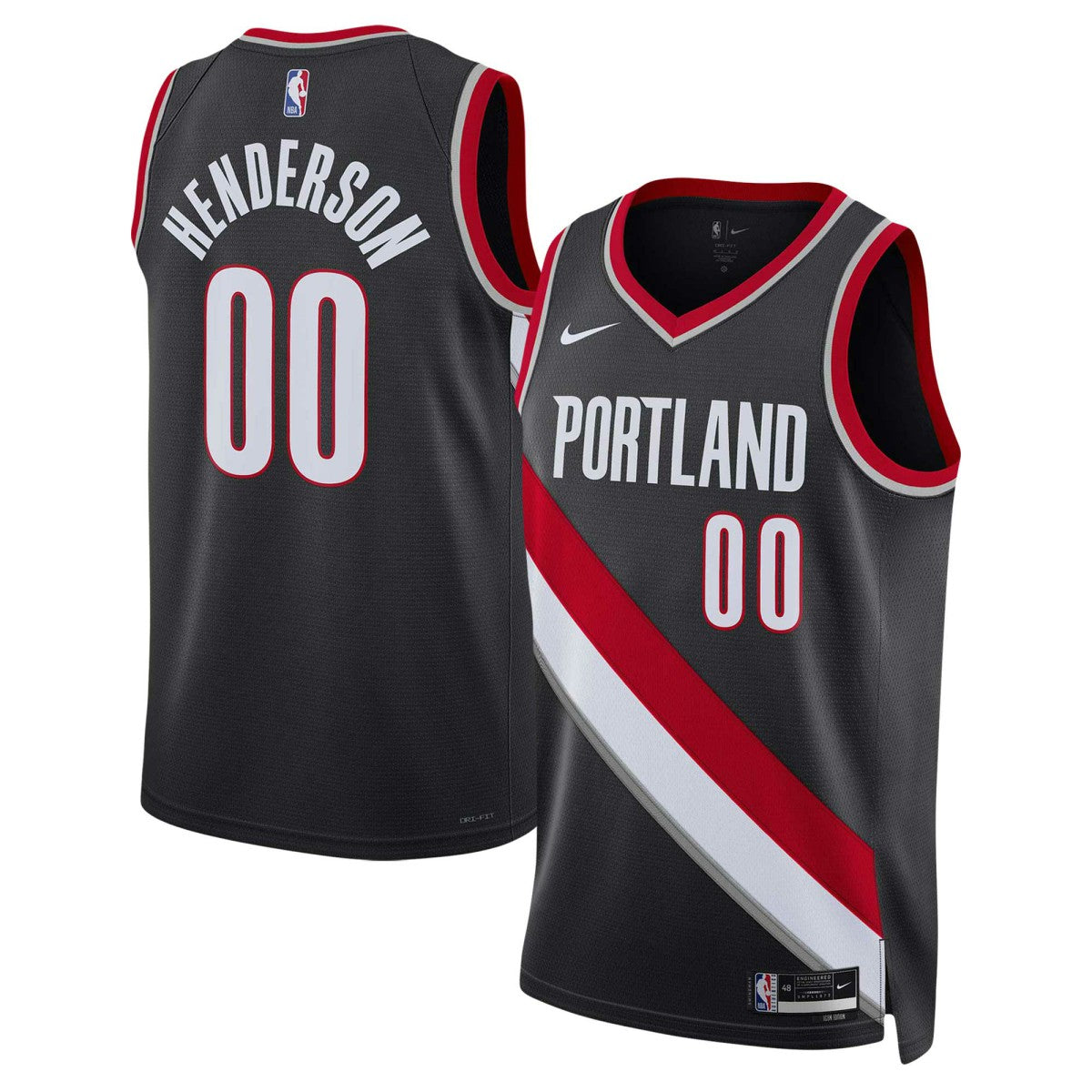 Scoot Henderson Portland Trail Blazers Unisex 2023 NBA Draft Swingman Jersey Icon Edition Black - Nike outlet