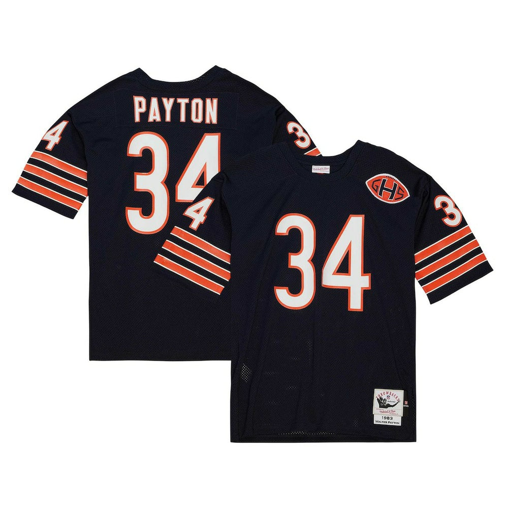 Walter Payton Chicago Bears 1983 Authentic Throwback Retired Player Jersey - Navy Jerseys
