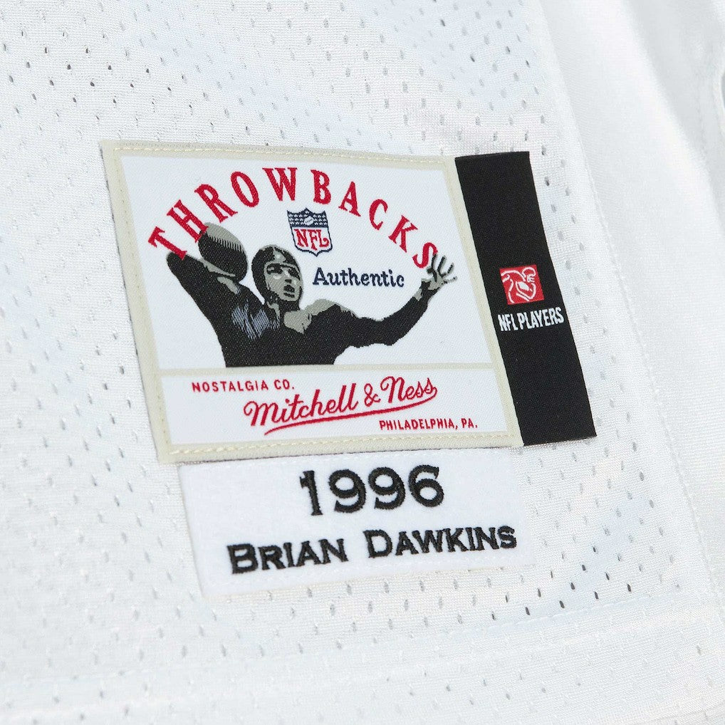 Brian Dawkins Philadelphia Eagles 1996 Authentic Throwback Retired Player Jersey - White Jerseys