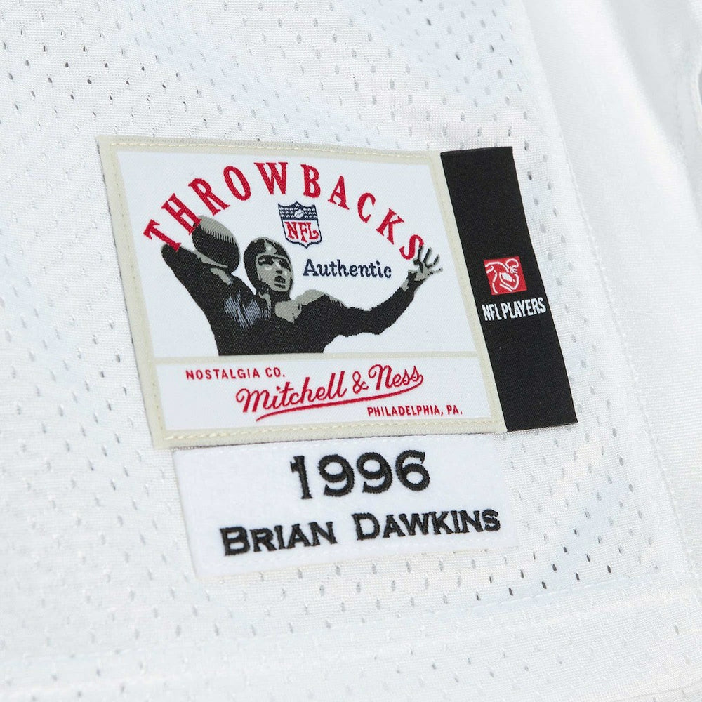 Brian Dawkins Philadelphia Eagles 1996 Authentic Throwback Retired Player Jersey - White Jerseys