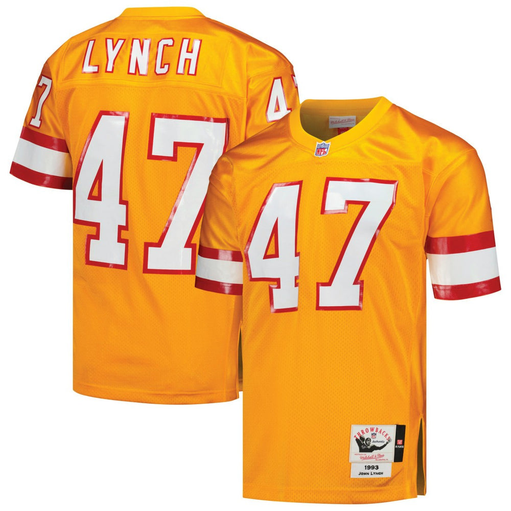 John Lynch Tampa Bay Buccaneers 1993 Authentic Throwback Retired Player Jersey - Orange Jerseys
