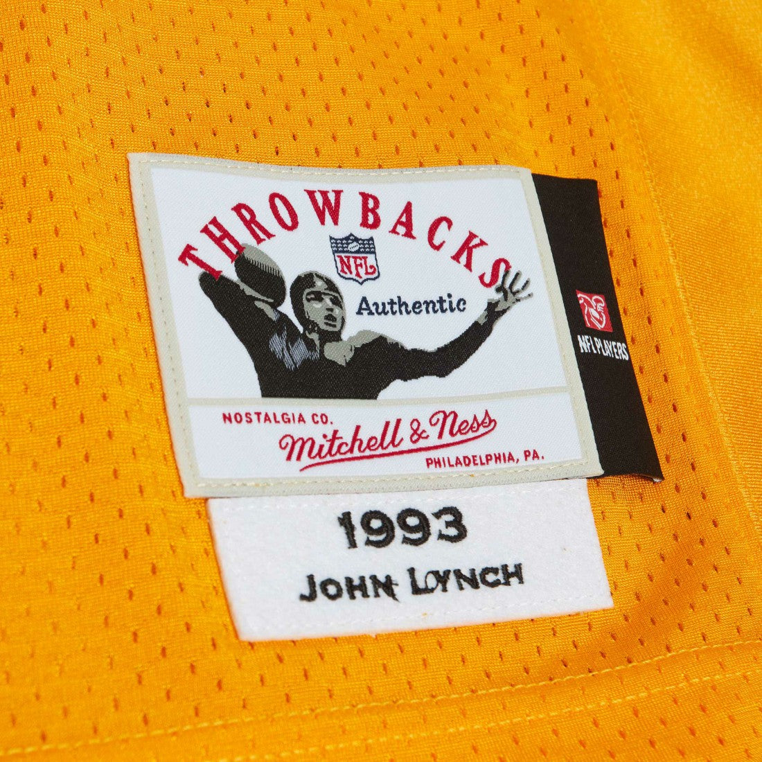 John Lynch Tampa Bay Buccaneers 1993 Authentic Throwback Retired Player Jersey - Orange Jerseys
