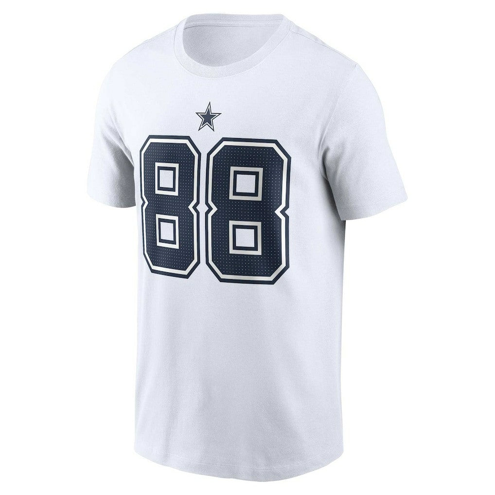 CeeDee Lamb Dallas Cowboys Player Name & Number T-Shirt - White T-shirts