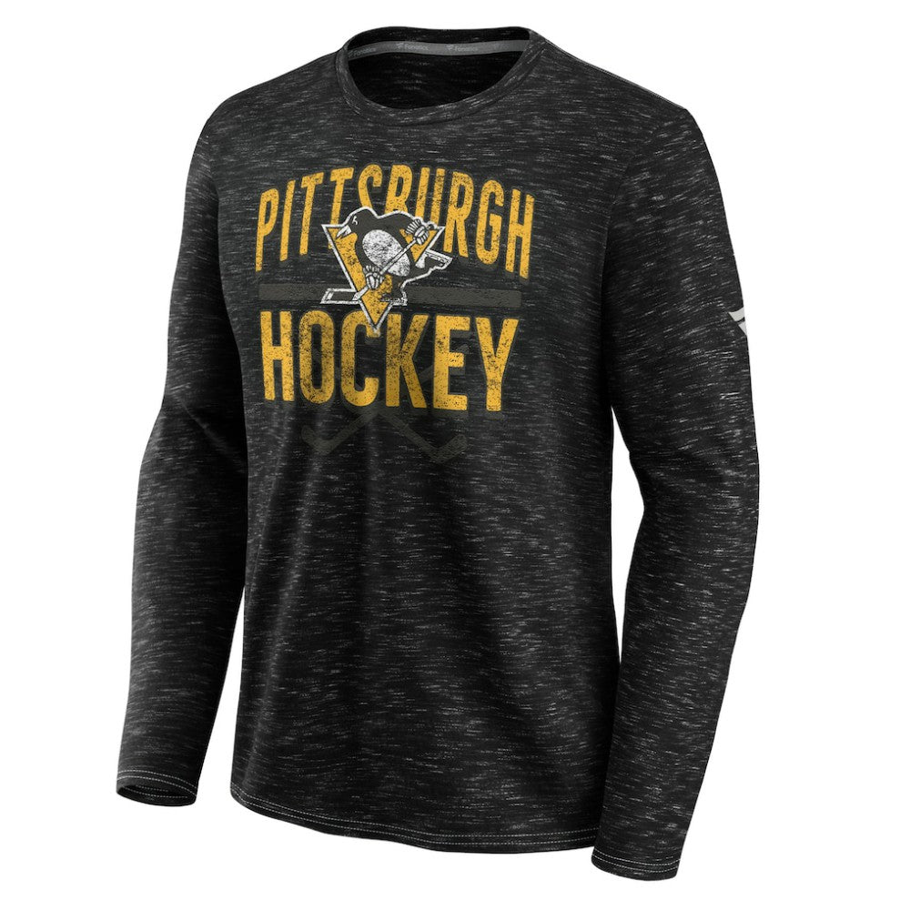 Pittsburgh Penguins Fanatics Iced Out Long Sleeve T-Shirt - Gray | US 200351813