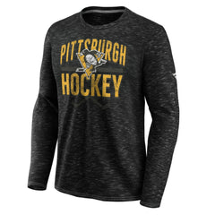 Pittsburgh Penguins Fanatics Iced Out Long Sleeve T-Shirt - Gray | US 200351813