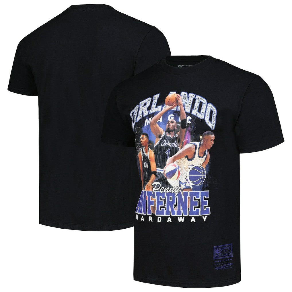 Penny Hardaway Orlando Magic Hardwood Classics Bling Concert Player T-Shirt Black - Mitchell & Ness