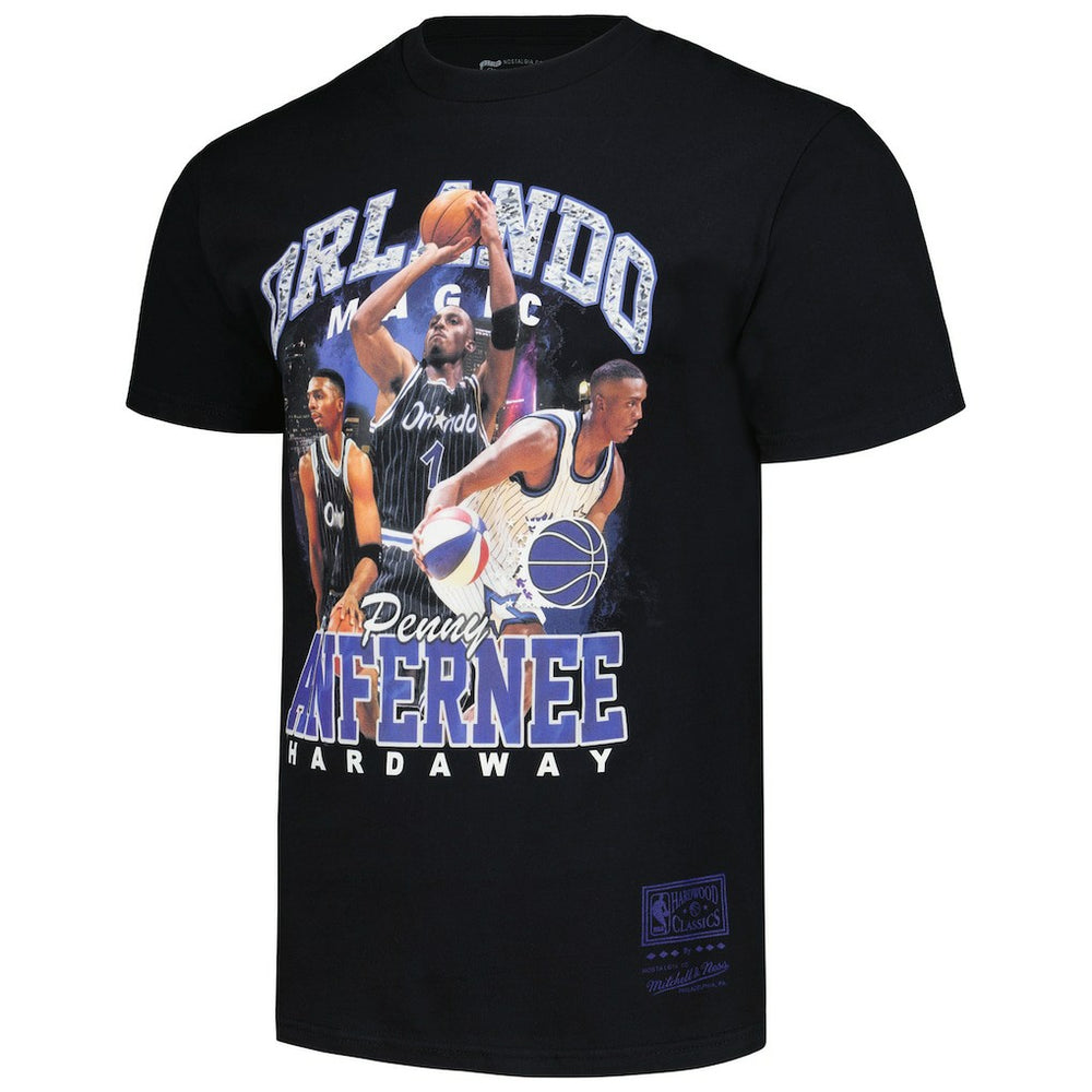 Penny Hardaway Orlando Magic Hardwood Classics Bling Concert Player T-Shirt Black - Mitchell & Ness