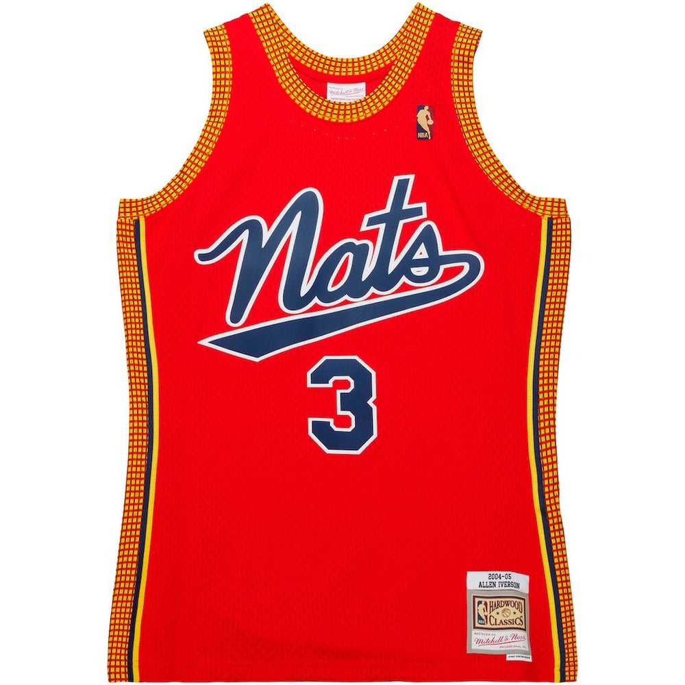 Allen Iverson Philadelphia 76ers 2004/05 Hardwood Classics Swingman Jersey Red - Mitchell & Ness