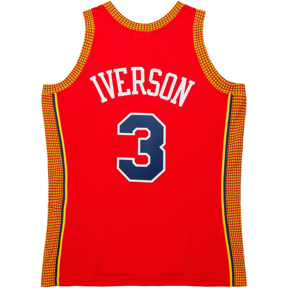 Allen Iverson Philadelphia 76ers 2004/05 Hardwood Classics Swingman Jersey Red - Mitchell & Ness